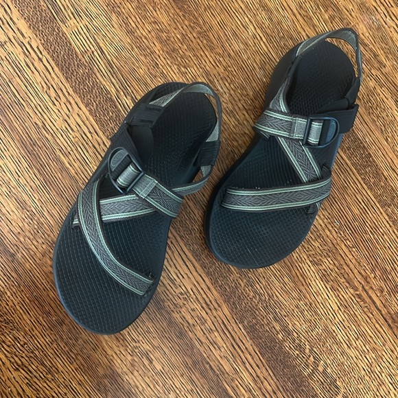 Chaco Classic Z/1 Sandals Men SZ 8 Black Green Vibram Sport Adjustable Open Toe - Picture 9 of 15